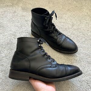 Thursday Boot Co Everyday Men’s 13 Wide Leather Cap-Toe Captain Lace Up Boots